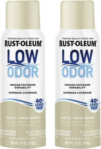 Vista 27 de Rust-Oleum - Pintura en aerosol prémium de bajo olor, gris ancla brillante Olor 40% menor que las pinturas en aerosol tradicionales, durabilidad