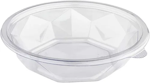 Vista 2 de Restaurantware Basic Nature - Recipientes de plástico desechables de 12 onzas, 500 cuencos de plástico para ensaladas, tapas se venden por separado