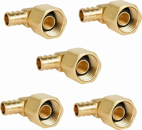 Vista 9 de 2 piezas EFIELD Barb Crimp Pex 1/2 "x 1/2" hembra NPT adaptador de codo giratorio Adaptador de codo giratorio hembra PEX resistente, ASTM