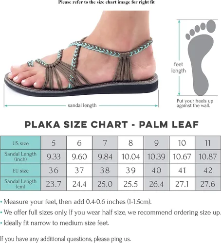 Vista 6 de Plaka - Sandalias planas para mujer Palm Leaf