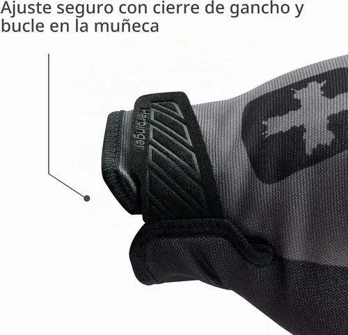 Vista 3 de Guantes de levantamiento de pesas Shield Protect para hombre, talla L, color negro