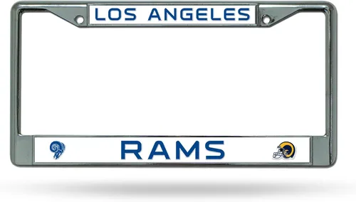 Vista 9 de Rico Industries NFL Football Premium 12" x 6" Chrome Frame with Plastic Inserts - Car/Truck/SUV Automobile Accessory