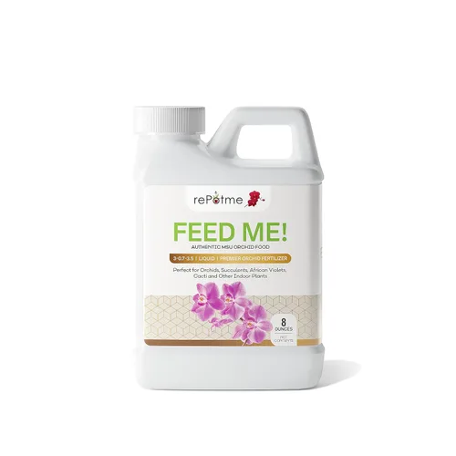 Vista 9 de rePotme Fertilizante para Orquídeas - ¡Aliméntame! Fertilizante para Orquídeas MSU - Agua RO/Lluvia/Grifo - Frasco de 16 oz