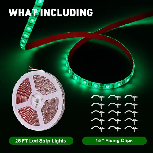 Vista 5 de Luces de barco de 25 pies para pesca nocturna, tira de luces LED marinas de 12 V, impermeable, luz interior para pontón, kayak, barcos Jon, lanchas