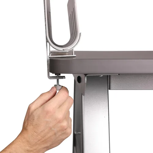 Vista 3 de deflecto Oasis - Panel de privacidad, 24 x 2.7 x 16.36, gris