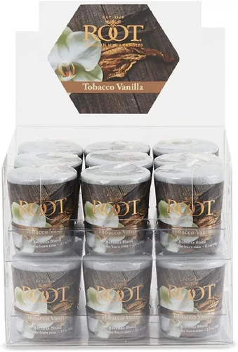 Vista 16 de Root Candles Velas perfumadas de panal Veriglass Premium hecha a mano con mezcla de cera de abeja, pequeña, Hosta