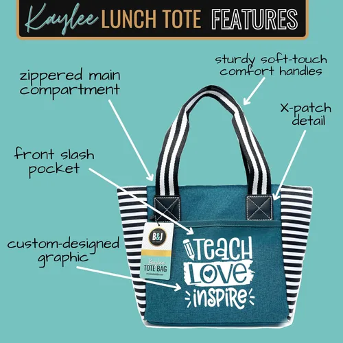 Vista 2 de Bolsa de almuerzo para profesores para el trabajo, regalos para profesores para mujeres, bolsa para profesores, mejor regalo para el día