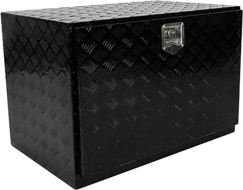 Vista 14 de confote Caja de herramientas chapada en aluminio resistente de 18 x 17 x 18 pulgadas, caja de herramientas para debajo de la carrocería, caja