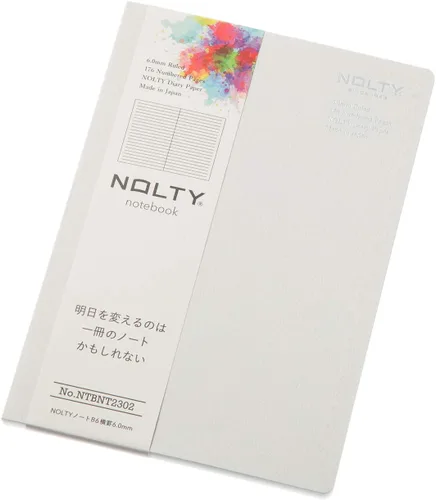 Vista 18 de NOLTY NTBNT1104 - Cuaderno A5, asimétrico, rayado de 0.24 pulgadas (0.236 in), cuadrado con puntos, naranja