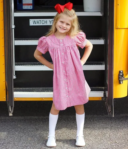 Vista 2 de Medias a la rodilla para uniforme escolar de niñas Blanco
