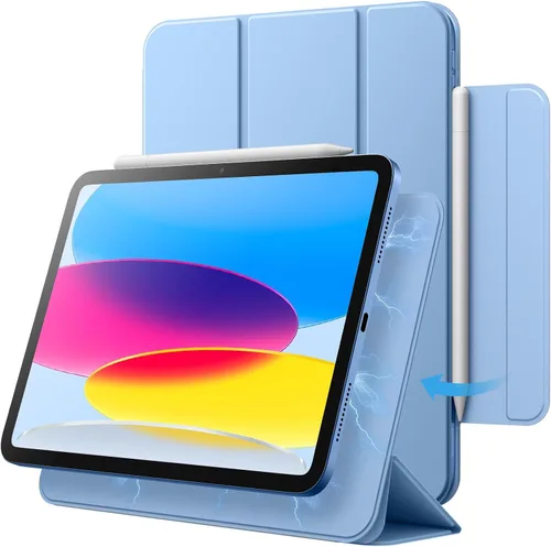 Vista 12 de JETech Funda magnética para iPad (A16) de 11ª/10ª generación (2025/2022), accesorio magnético, funda delgada para tableta con encendido y apagado