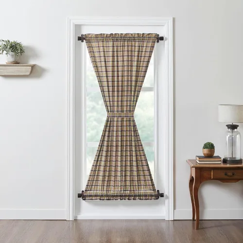 Vista 10 de VHC Brands Rustic & Lodge - Cortinas para ventana de cocina, par de festones Wyatt, marrón caqui