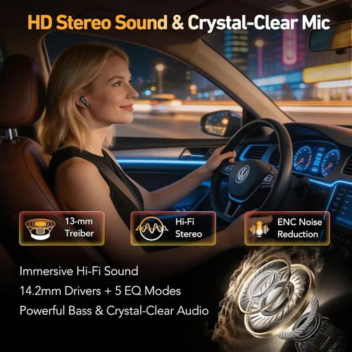 Vista 16 de NE72 - Auriculares de traducción AI en tiempo real, 165 idiomas traductor de auriculares, auriculares inalámbricos Bluetooth 6.0 con pantalla táctil