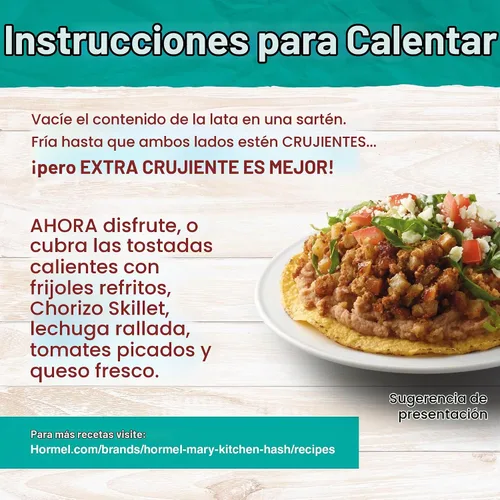 Vista 2 de HORMEL Mary Kitchen - Sartén de chorizo de 14 onzas (paquete de 12)