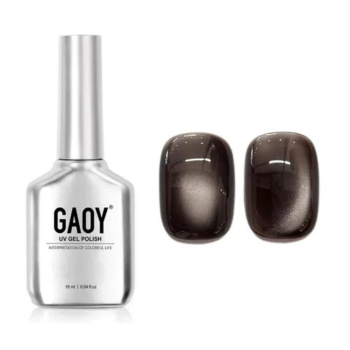 Vista 88 de GAOY Esmalte de uñas de gel Brown Cat Eye, 4629 azul ámbar, 0.5 fl oz Ámbar azul