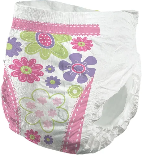 Vista 4 de Comfees Pantalones de entrenamiento para niñas con costuras rasgadas, talla 3T a 4T, desechables, absorción moderada, 23