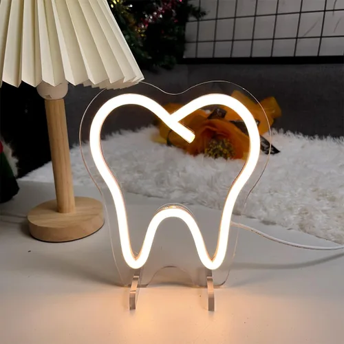 Vista 9 de Número de mesa de cumpleaños de un año de edad, lámpara de escritorio, luz nocturna, letra de boda, letrero de neón LED, decoración de mesa de boda
