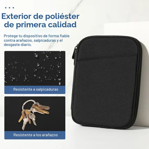 Vista 4 de Funda para Kindle y eReader de 6 a 7 pulgadas, color negro