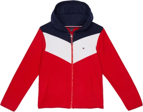 Vista 4 de Tommy Hilfiger Girls' Legacy Full-Zip Hoodie Sweatshirt Avena Brezo Juntos