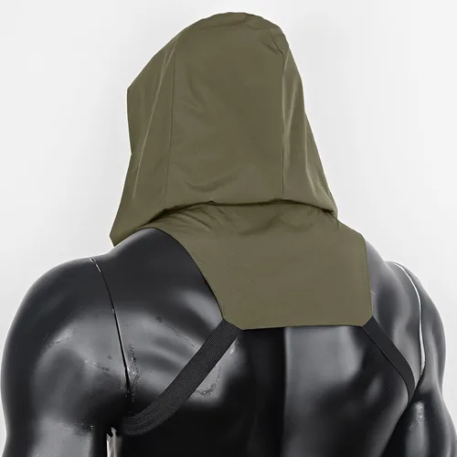 Vista 5 de L'VOW Sudadera con capucha impermeable de ninja para cosplay, unisex, máscara de capucha de pícaro, disfraz de Halloween, uso diario