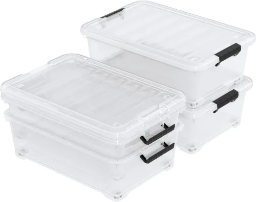 Vista 7 de Caja de almacenamiento de plástico para debajo de la cama de 20 L