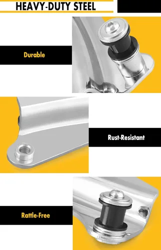 Vista 2 de Kit de hardware de acoplamiento de 4 puntos para Harley Touring Electra Glide Road Glide Street Glide Road King 2014-2026 (cromo) Electra Glide