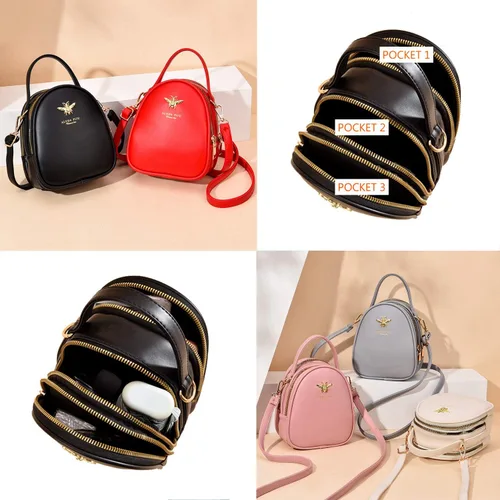 Vista 4 de Bandolera pequeña bolsa elegante estilo mensajero cartera bolsa de mano para mujer