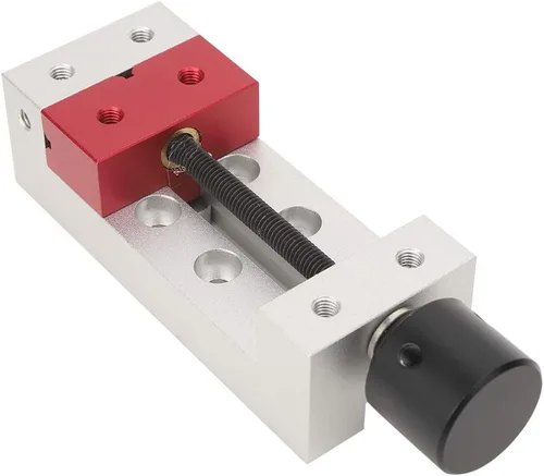 Vista 7 de Mini abrazadera plana, 1.969 in/2.0 pulgadas de aluminio, mini prensa de taladro de mesa portátil, tornillo de banco de mesa, herramienta