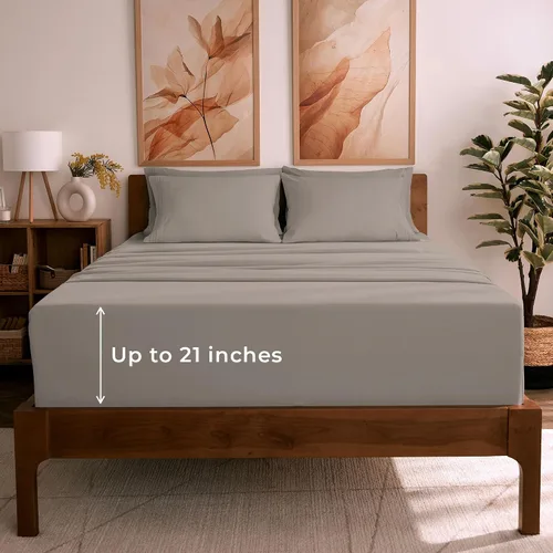 Vista 8 de Mellanni Juego de sábanas Twin XL - Juego de ropa de cama de 4 piezas de la colección icónica, (incluyendo 2 fundas de almohada), bolsillo profundo