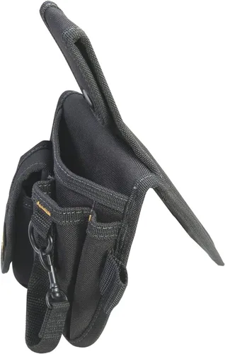 Vista 3 de CLC Custom Leathercraft 1501 - Soporte para herramientas de polietileno y teléfono celular, 4 bolsillos, multicolor, mediano