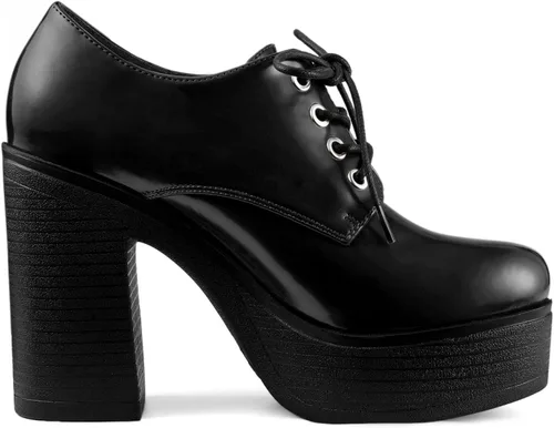 Vista 6 de Allegra K Botines de tacón alto y grueso para mujer