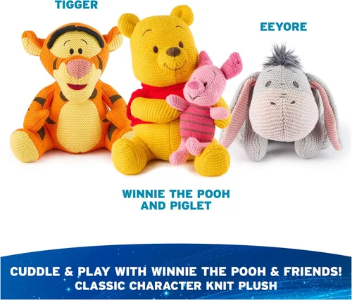 Vista 7 de GUND Disney - Peluche de punto oficial Eeyore, Winnie The Pooh, animal de peluche para edades de 1 año en adelante, gris, 10 pulgadas