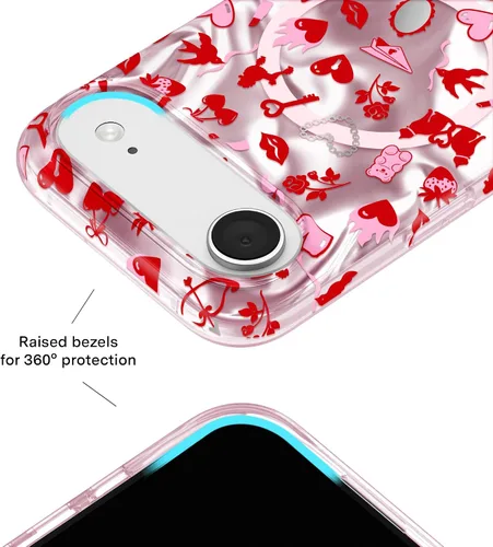 Vista 331 de VELVET CAVIAR Funda para iPhone 15, compatible con MagSafe, probada contra caídas de 10 pies, fundas protectoras de diseño, leopardo color rosa