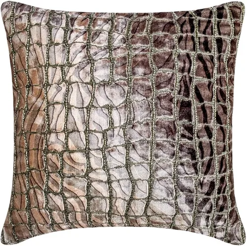 Vista 28 de The HomeCentric Fundas de almohada, fundas de cojín decorativas marrones para sofá de 16 x 16 pulgadas (15.7 x 15.7 in), cojines jacquard, 7. Marrón