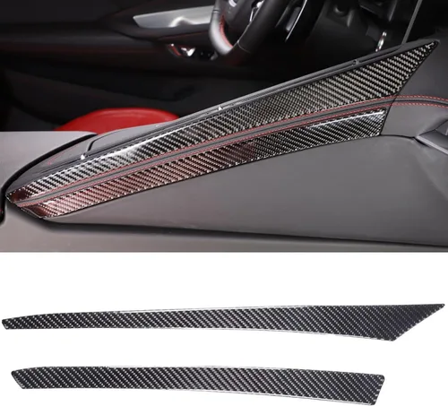Vista 21 de TOYCIDFG Caja de almacenamiento para panel de palanca de cambios de consola central de automóvil, cubierta lateral para Chevrolet Corvette C8 Z06