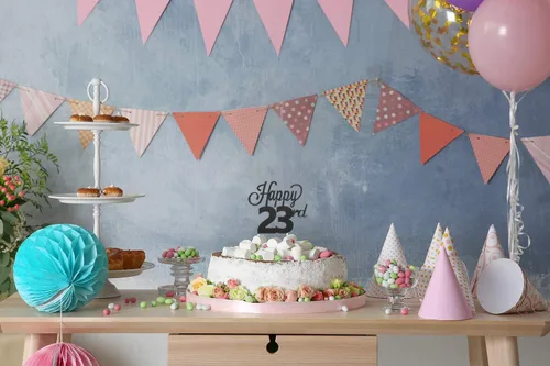 Vista 7 de LINGTEER - Decoración para pastel con texto "Happy Birthday 100", color negro