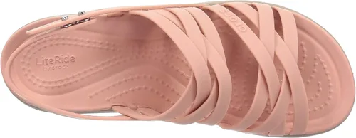 Vista 5 de Crocs Brooklyn - Cuña baja con tiras