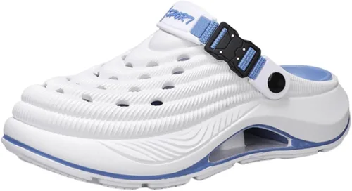 Vista 12 de Zueco unisex transpirable antideslizante, zapatos de jardín para hombre y mujer con soporte de arco para trabajo al aire libre, playa, casual