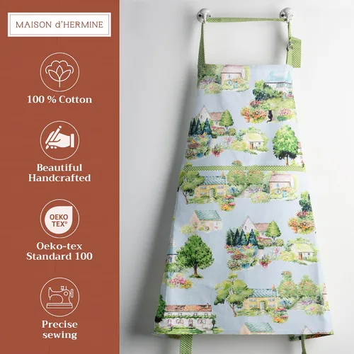 Vista 106 de Maison d' Hermine Delantales para mujer con bolsillo, 100% algodón (27.50 x 31.50 pulgadas)