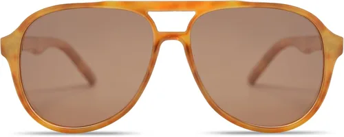 Vista 3 de Gafas de sol de aviador polarizadas retro para mujeres y hombres de los años 70 vintage doble puente Sunnies AP3654