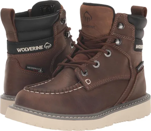 Vista 7 de Wolverine Botas de construcción impermeables de cuña comercial de 6 pulgadas para hombre