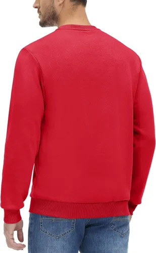 Vista 6 de MAGCOMSEN Sudadera de cuello redondo para hombre de manga larga casual cálida de forro polar