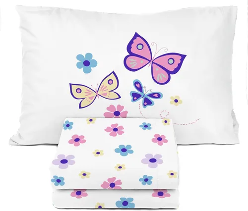 Vista 16 de Juego de sábanas para niños Sunny Side Up incluye sábanas y funda de almohada - 100% ropa de cama de microfibra y decoración para la habitación Azul