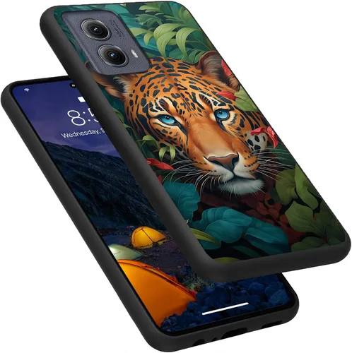 Vista 273 de Funda para Motorola Moto G Play 4G 2024, delgada y ligera, de silicona de TPU suave, color negro, ultrafina, para Motorola Moto G Play 4G 2024, Art