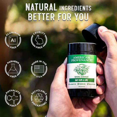 Vista 7 de American Provenance Desodorante natural para hombres y mujeres, desodorante sin aluminio que dura todo el día, fabricado en los Estados Unidos