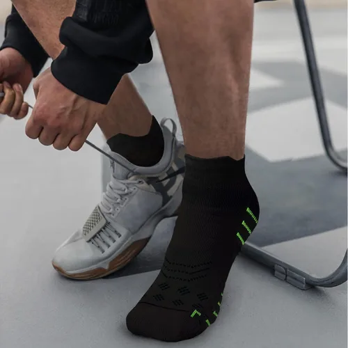 Vista 4 de AniKigu Running Socks Breathable Athletic Socks,Cushion Ankle Socks For Men And Women