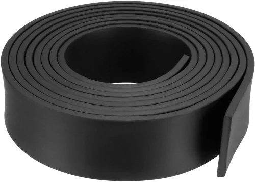 Vista 32 de uxcell Tira de sello de goma rectangular maciza, 0.197 in de ancho, 0.118 in de grosor, 3.3 ft de largo, color negro