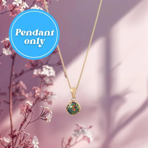 Vista 4 de Collar de piedras preciosas de oro de 14 quilates para mujer, collar de oro macizo, collar con colgante de oro, collar gótico, collar de oro Solo