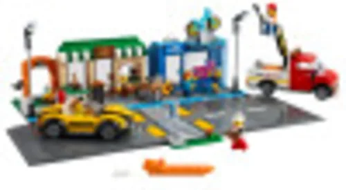 Vista 2 de LEGO City Shopping Street 60306 Kit de construcción; juguete de construcción genial para niños, nuevo 2021 (533 piezas)