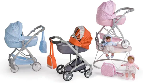 Vista 20 de JC Toys - Berenguer Boutique Cochecito deportivo plegable de lujo Colección Blue Royal para muñecas de hasta 20 pulgadas A partir de 3 años